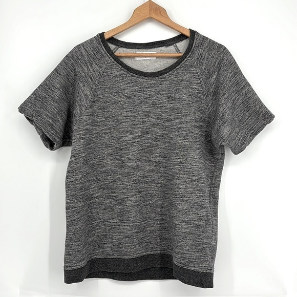 Everlane Short Sleeve Vintage Terry Pullover Sweatshirt Size Medium in Gray - Picture 2 of 7